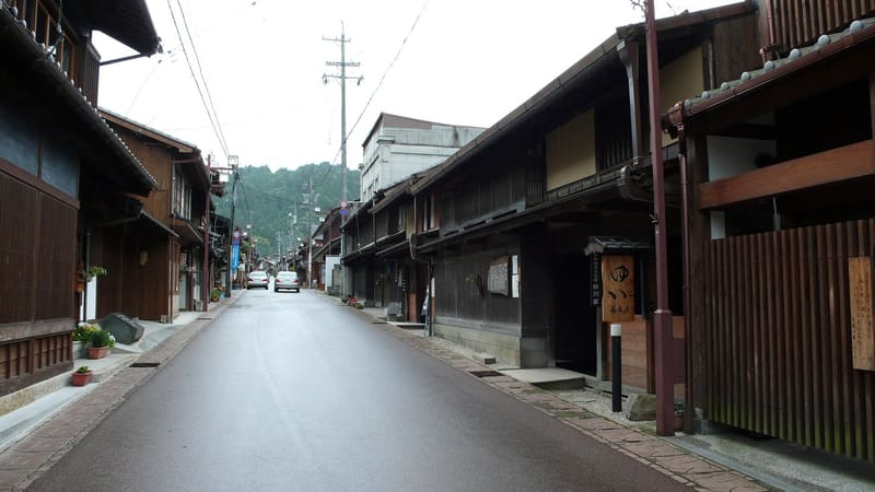 岩村舊城區(岩村町本通り)