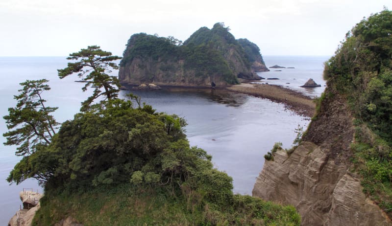 堂ヶ島・三四郎島トンボロ現象
