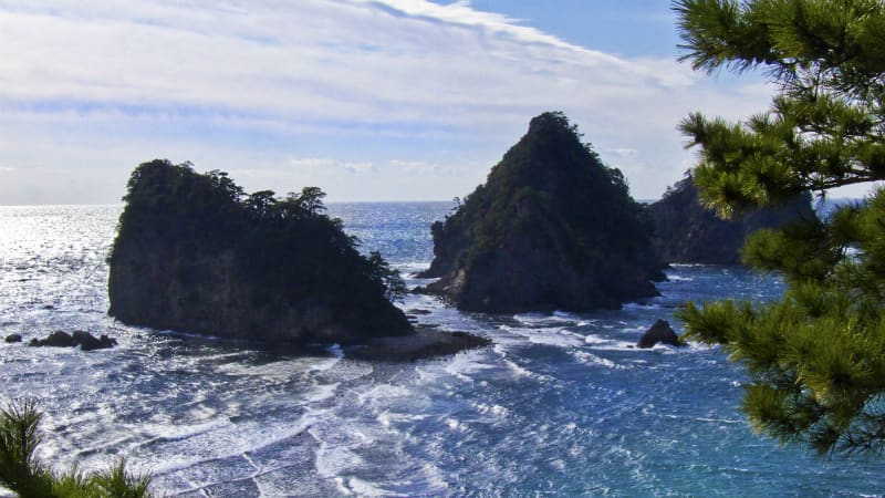 堂ヶ島連島沙洲(堂ヶ島のトンボロ)