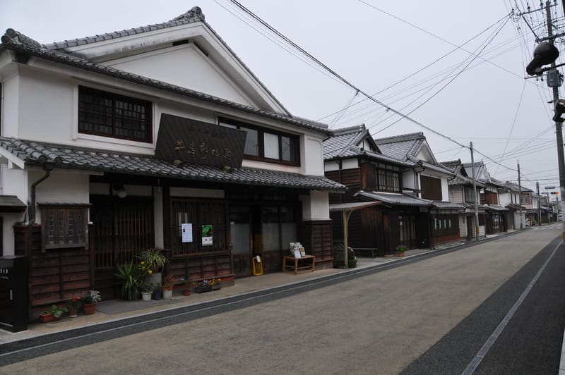 八女福島の白壁の町並み